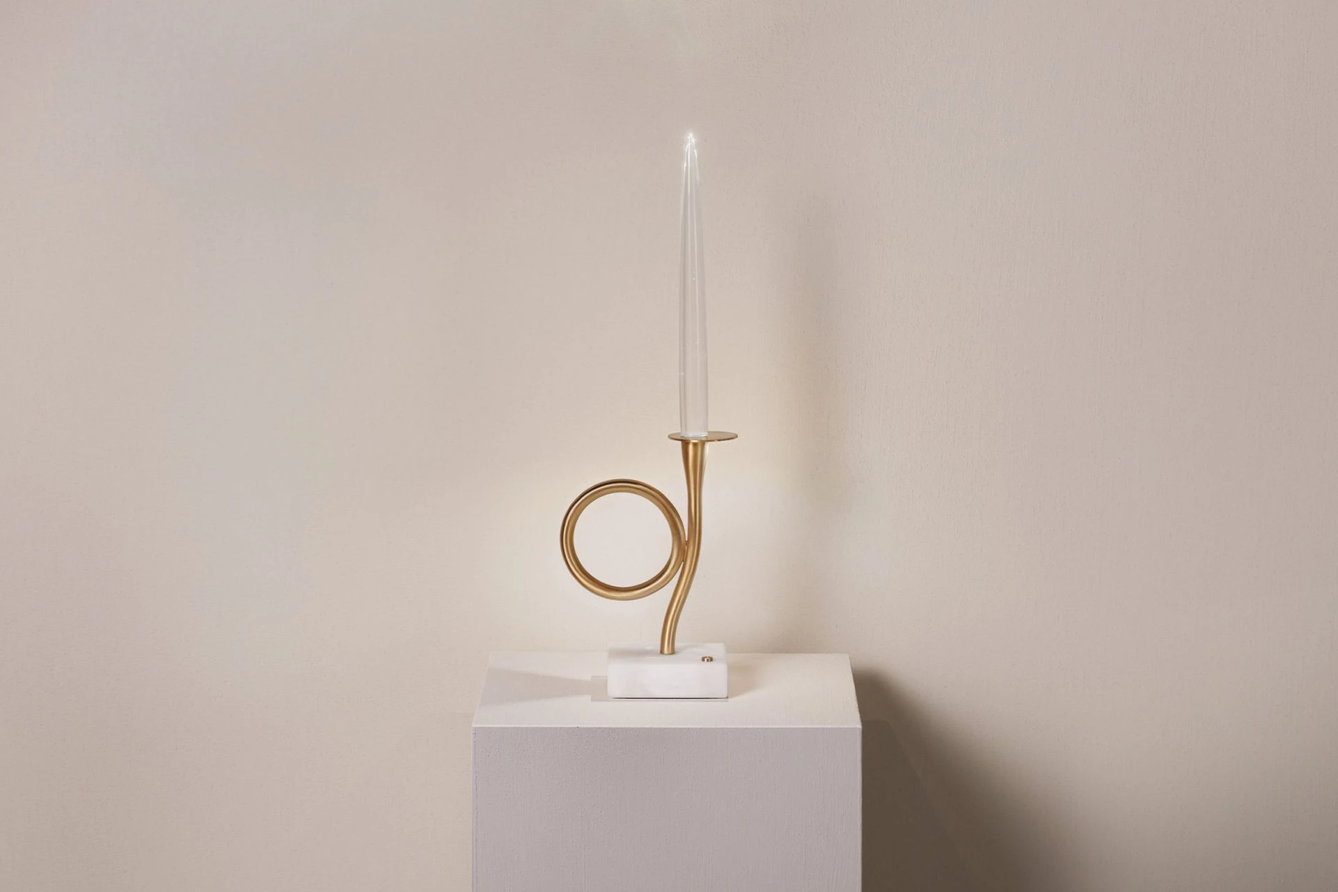 One-light edition — still life on white, front view