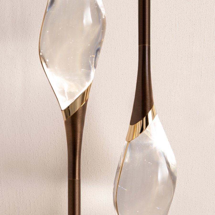 Bronze / Gold finish on the Il Pezzo 12 Wall Sconce