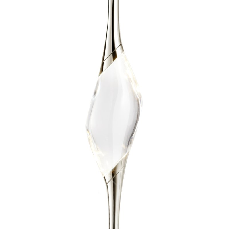 Nickel finish on the Il Pezzo 12 Wall Sconce