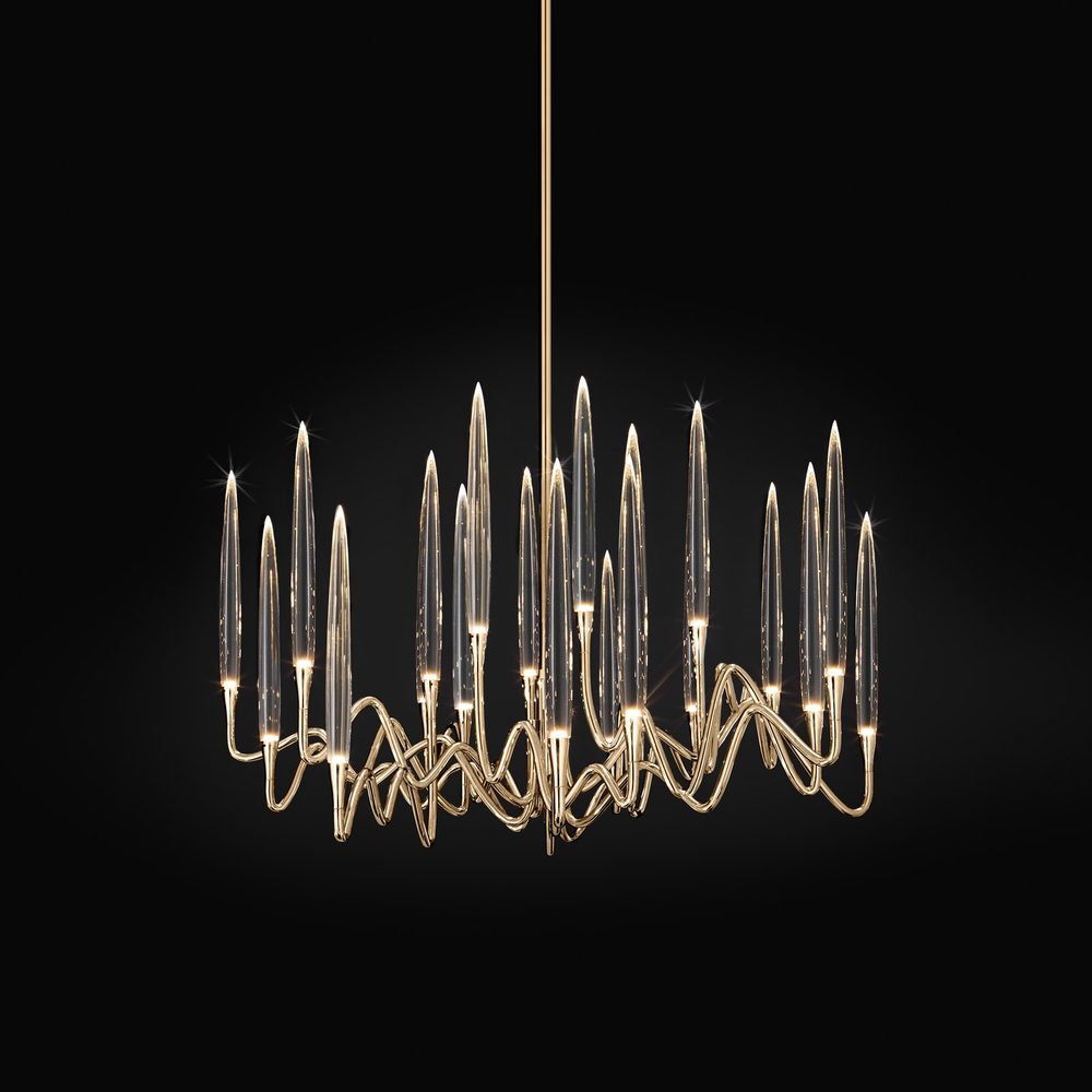 Il Pezzo 3 Round Chandelier, round chandelier