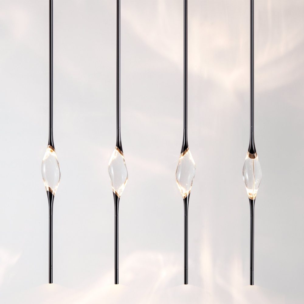Il Pezzo 12 Long Chandelier, linear chandelier