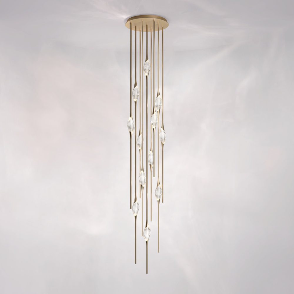 Il Pezzo 12 Cluster Chandelier, crystal chandelier