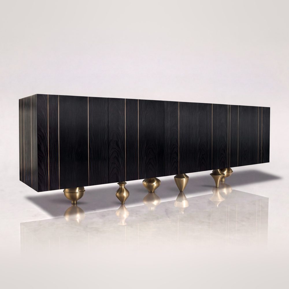 Il Pezzo 1 Black Credenza, sideboard