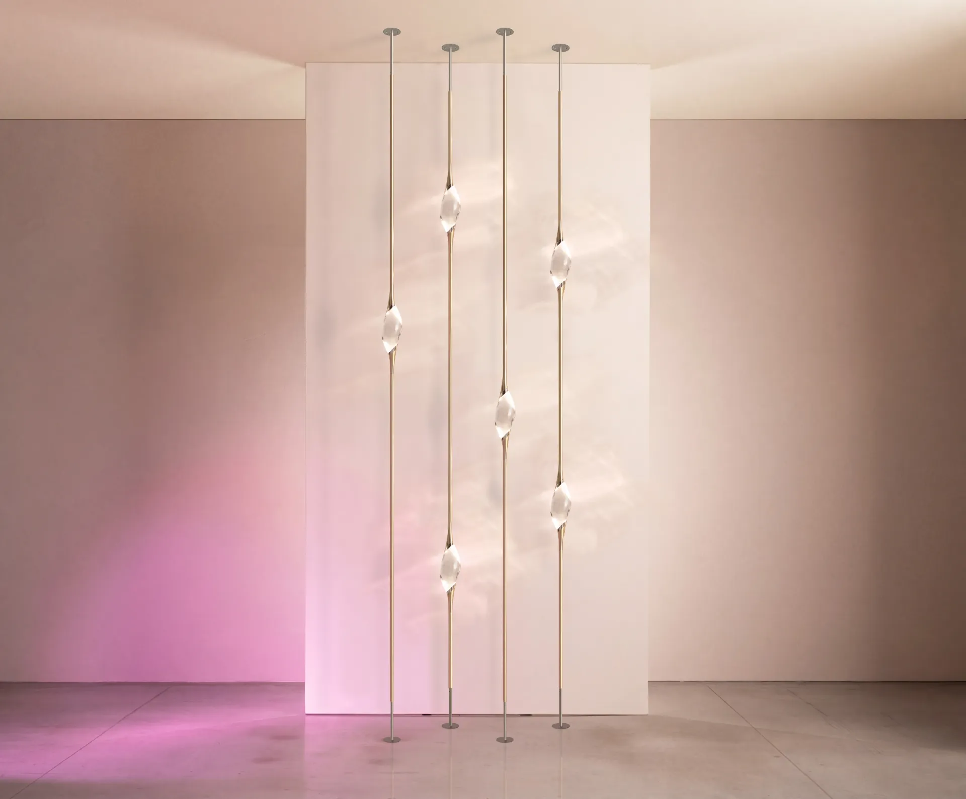 [P12FC-C-300-BK-GO-U] Il Pezzo 12 Floor to Ceiling Composition C (300cm - 118.1", Black-Gold)