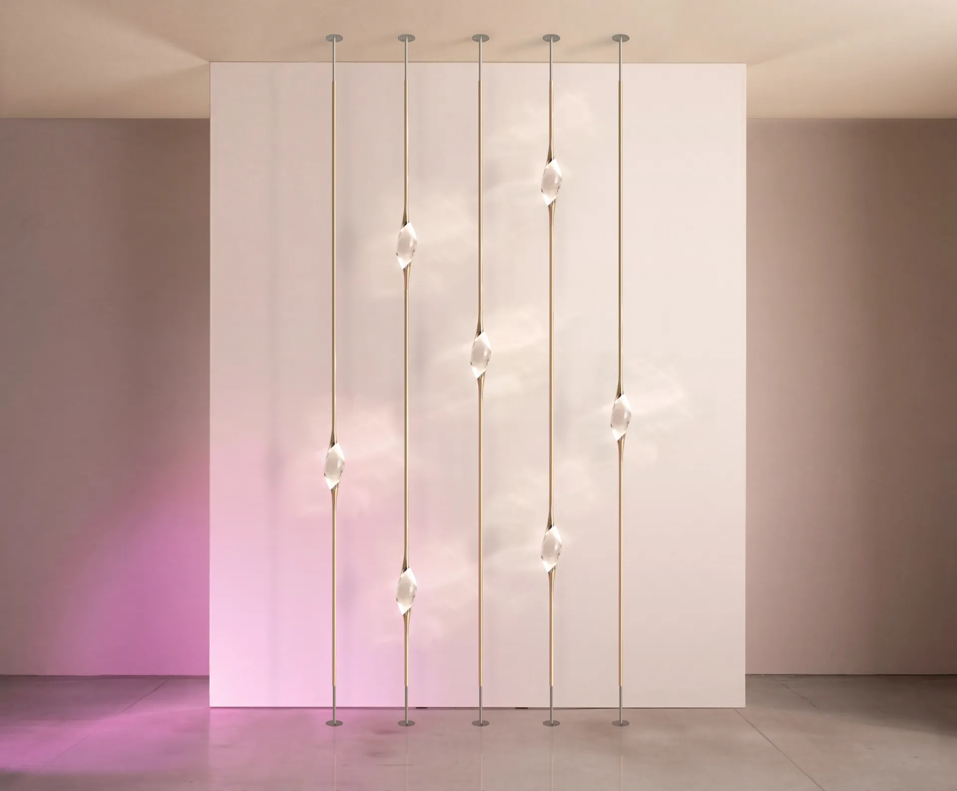 [P12FC-D-300-BK-GO-U] Il Pezzo 12 Floor to Ceiling Composition D (300cm - 118.1", Black-Gold)