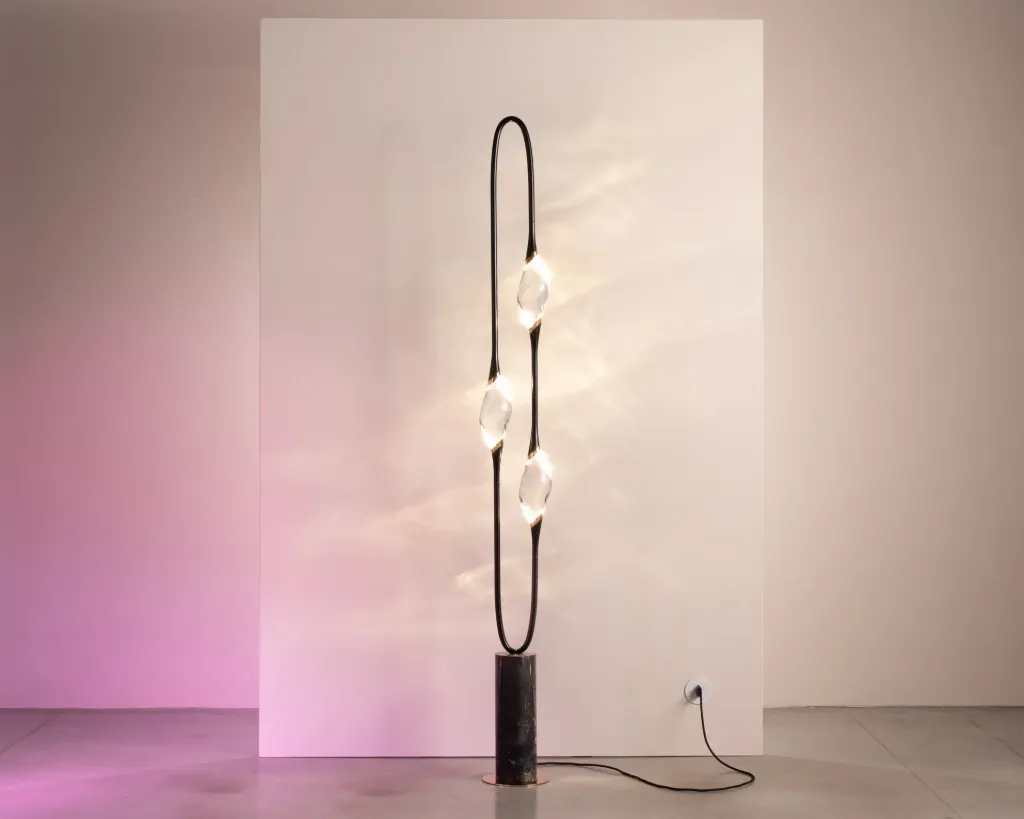 [P12FL-3-BK-GO-E] Il Pezzo 12 Floor Lamp (Black-Gold, 220-240V)